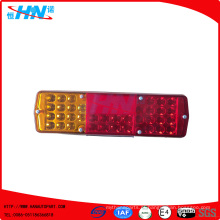 Amber-Red 24V LED Truck Lâmpada de cauda para caminhão Trailer